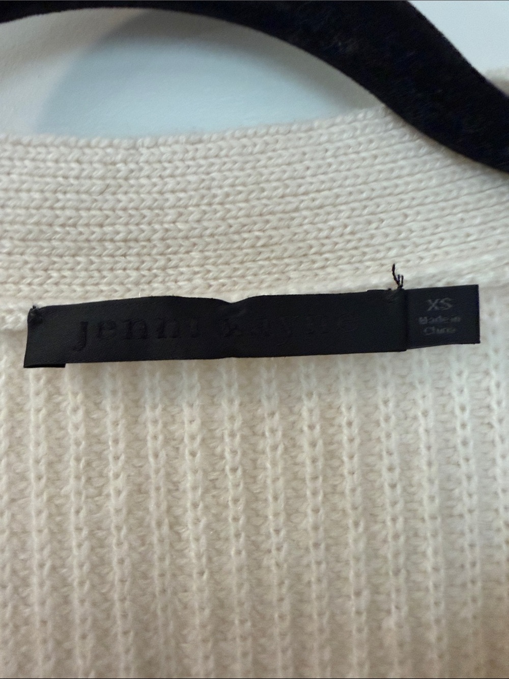 Jenni kayne Cream V-Neck Button Cardigan Sweater - Picture 2 of 2